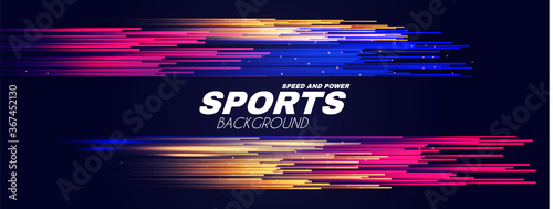 Abstract sport background with motion elements. Light dynamic effect.