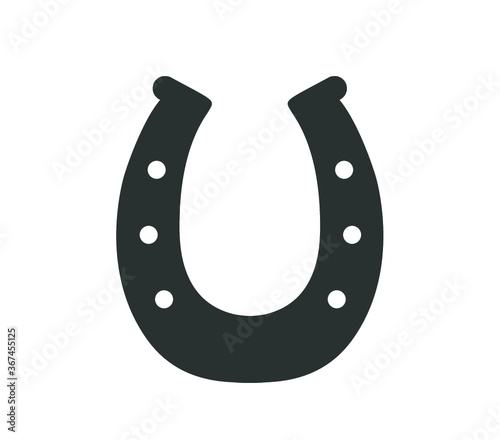 Horseshoe icon.  Vector lucky horse shoe icon. 