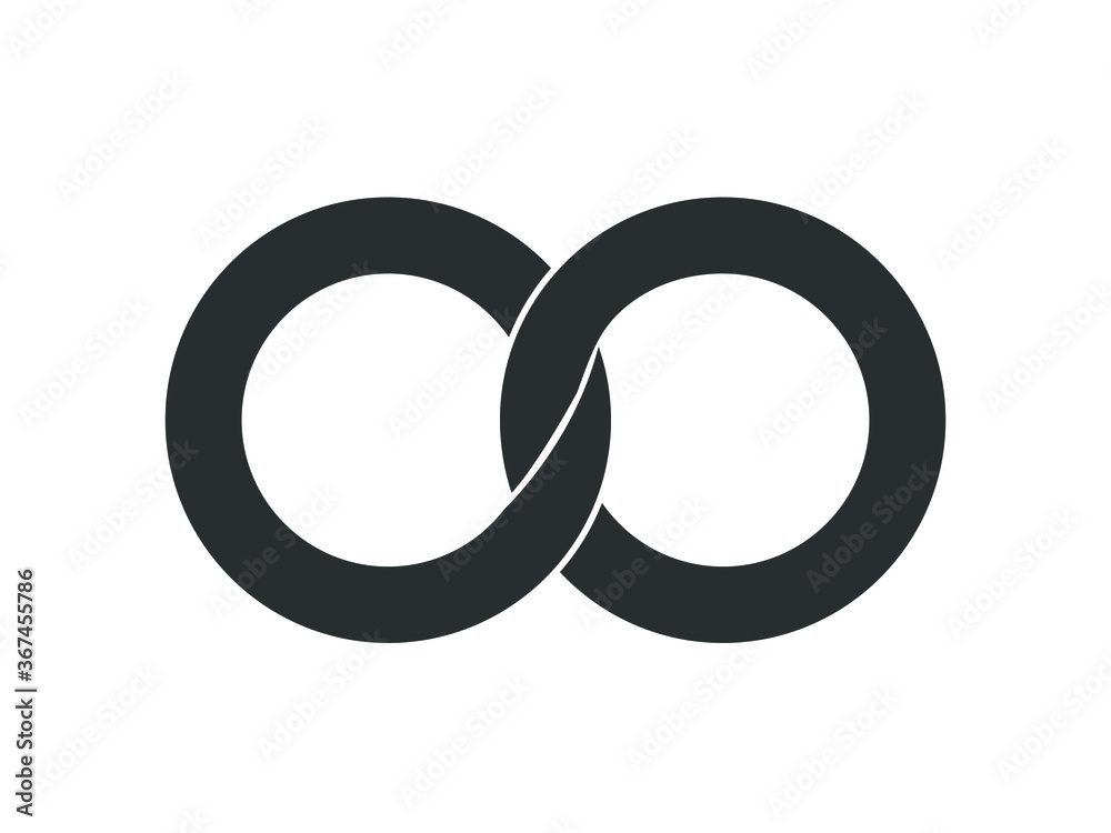 Infinity sign icon. Infinity circles vector design. Infinity sign icon. Infinity circles vector design.