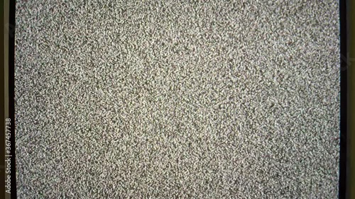 Analog tv screen no video signal glitch