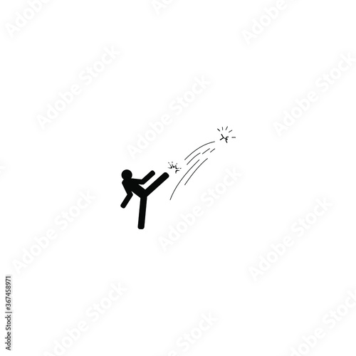 vector illustration of a jumping man