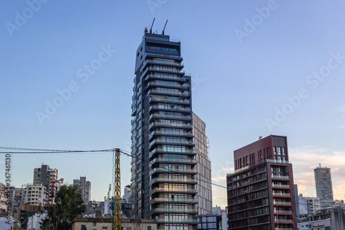 Modern buildings in Beirut, capital city of Lebanon