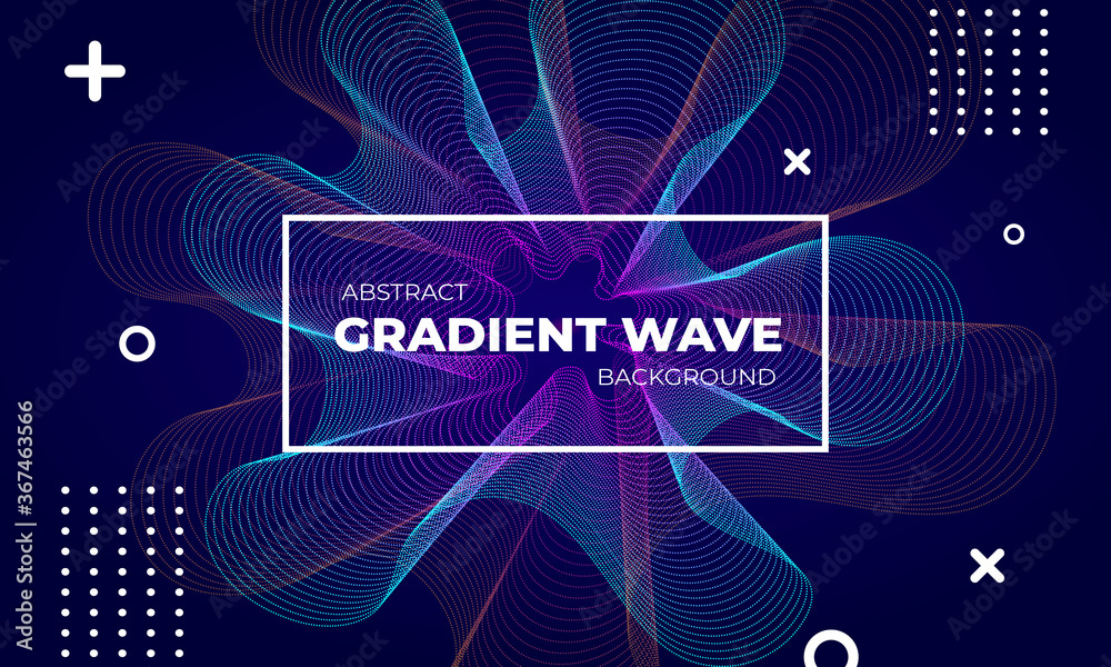 Abstract gradient wave background design Abstract gradient wave background design