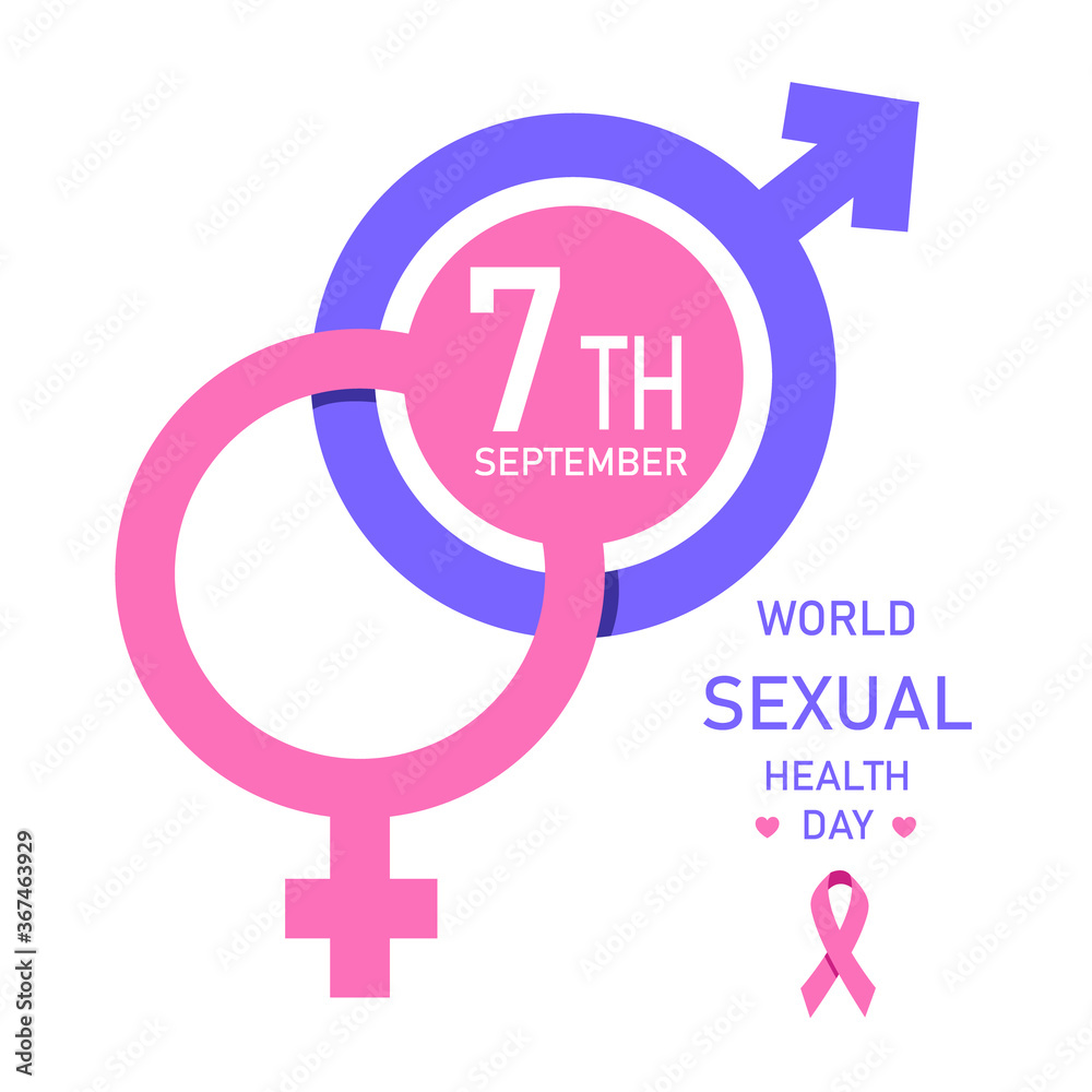 World sexual health day concept vector illustration World sexual health day concept vector illustration