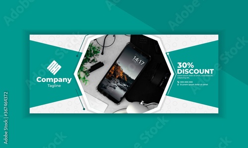 Minimalist banners suitable for promotion of a product