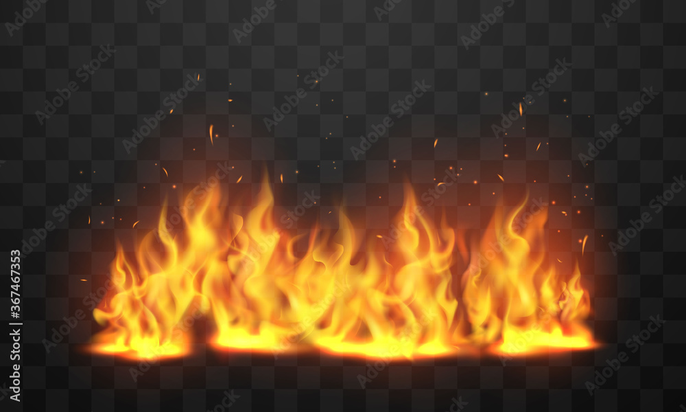 Design of virtual flame heap That shows realistic heat Design of virtual flame heap That shows realistic heat