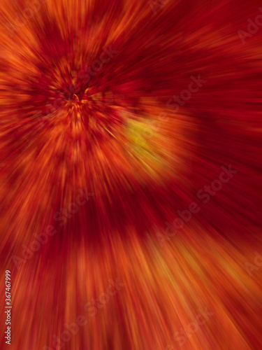 Bright vibrant energetic abstract background image. Radial blur draws the eye and creates strong emotion. Copy space.