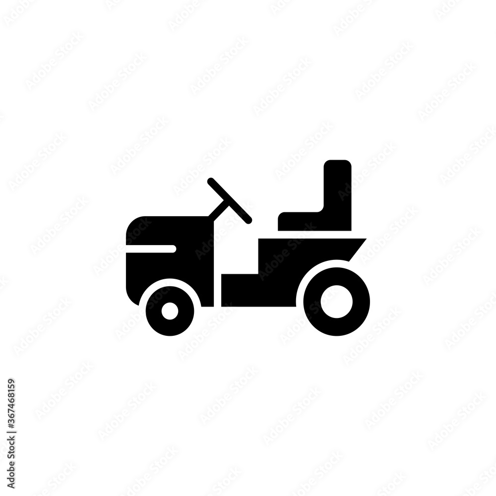 lawn mower icon vector design trendy