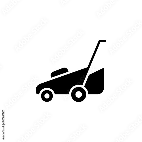 lawn mower icon vector design trendy