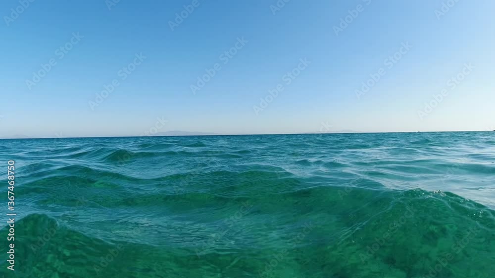 Point of view from inside the water looking out to sea Point of view from inside the water looking out to sea