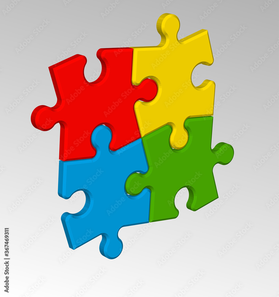 Abstract background made from white puzzle pieces and place for your content Abstract background made from white puzzle pieces and place for your content
