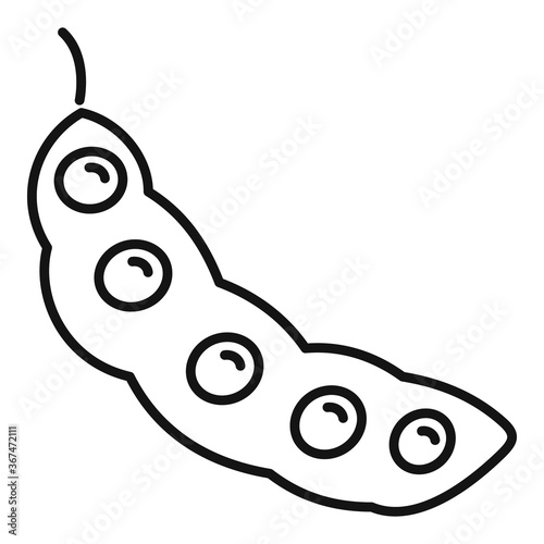 Superfood carob icon. Outline superfood carob vector icon for web design isolated on white background