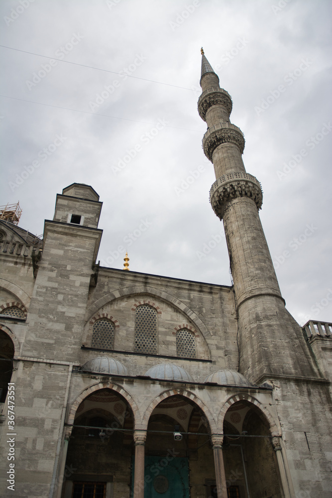 Exterior of the Blue Mosque. Istanbul, Turkey.