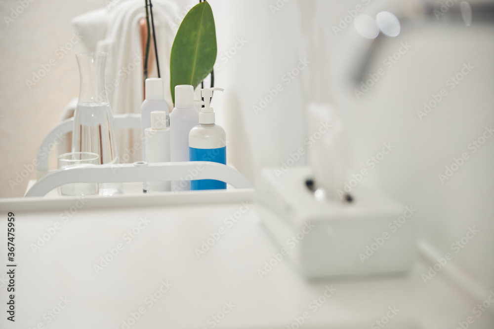 Masks and lotions needed for beauty procedure Masks and lotions needed for beauty procedure
