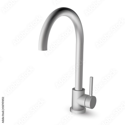 Steel kitchen sink pull down faucet with one handle