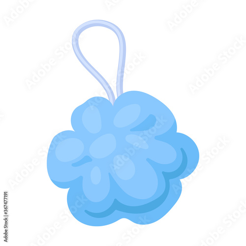 Bath sponge vector icon.Cartoon vector icon isolated on white background bath sponge.