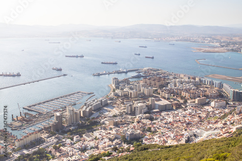 Algeciras bay, Gibraltar, Iberian peninsula, UK