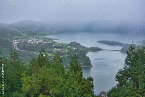 view of the Lake of Sete Cidades