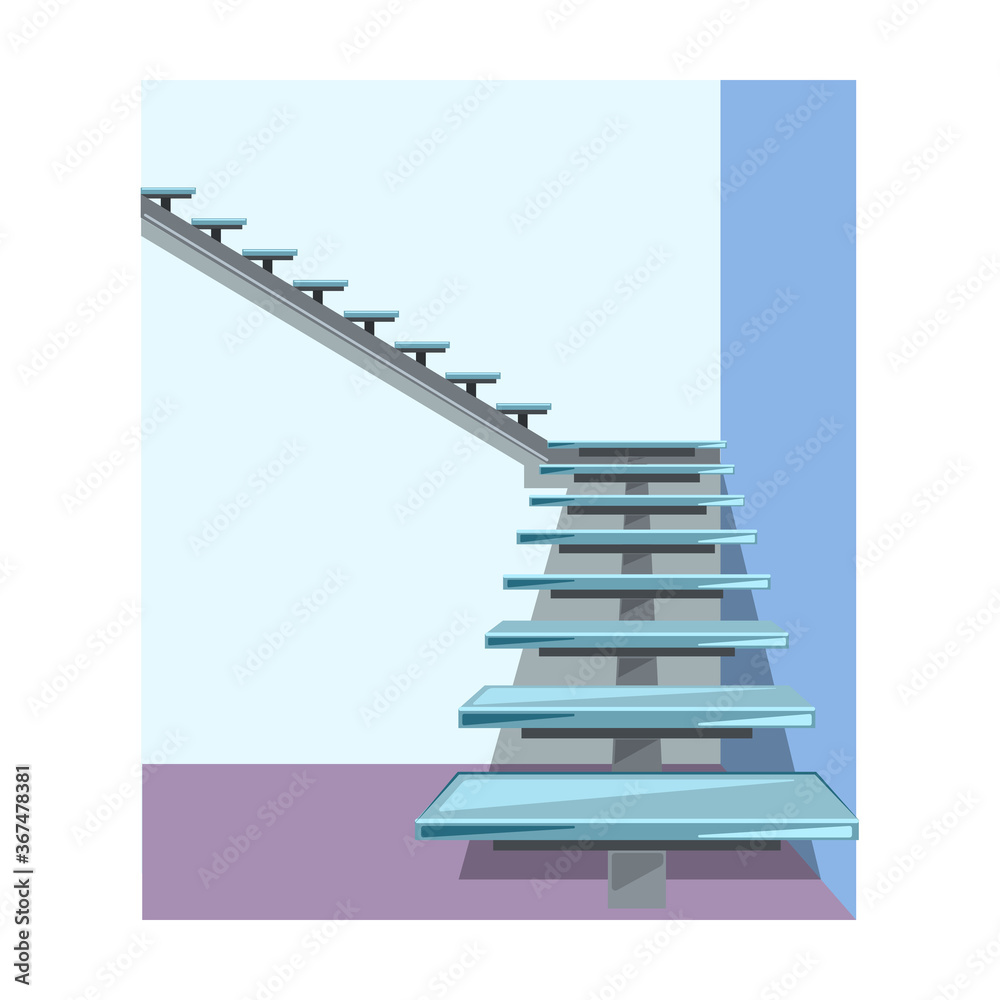 Staircase vector icon.Cartoon vector icon isolated on white background staircase. Staircase vector icon.Cartoon vector icon isolated on white background staircase.