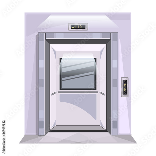 Elevator of lift vector icon.Cartoon vector icon isolated on white background elevator of lift.