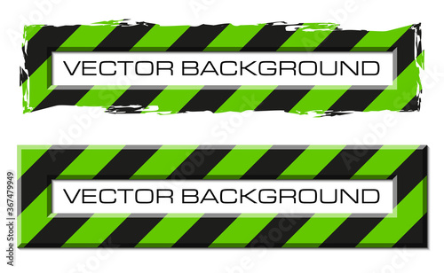 Colloquial cloud on a rectangular background. Square banner. Three speech bubbles. Volumetric die for labels. Abstract vector banner. Design shape. Rectangle form. Volume lettering dies.
