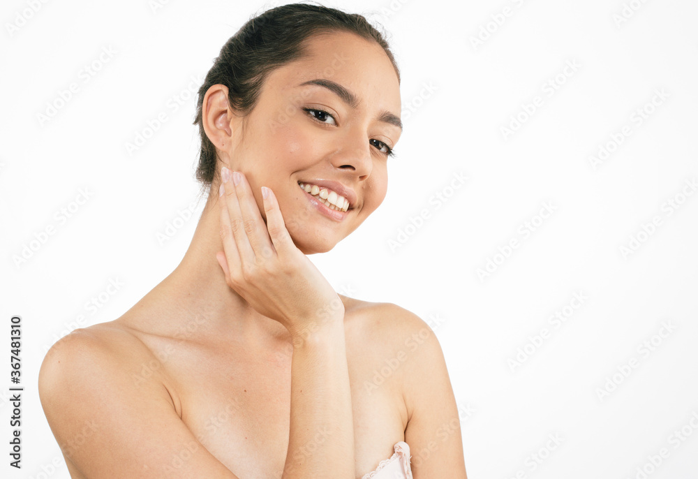Healthy skin woman beauty face natural make Healthy skin woman beauty face natural make