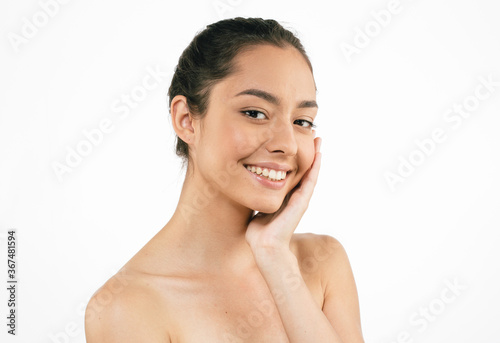 Beauty healthy teeth smile young woman