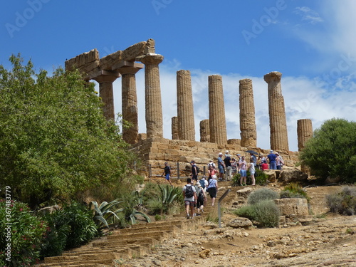 Valley of the Temples in Agrigento, Sicily, Italy photo