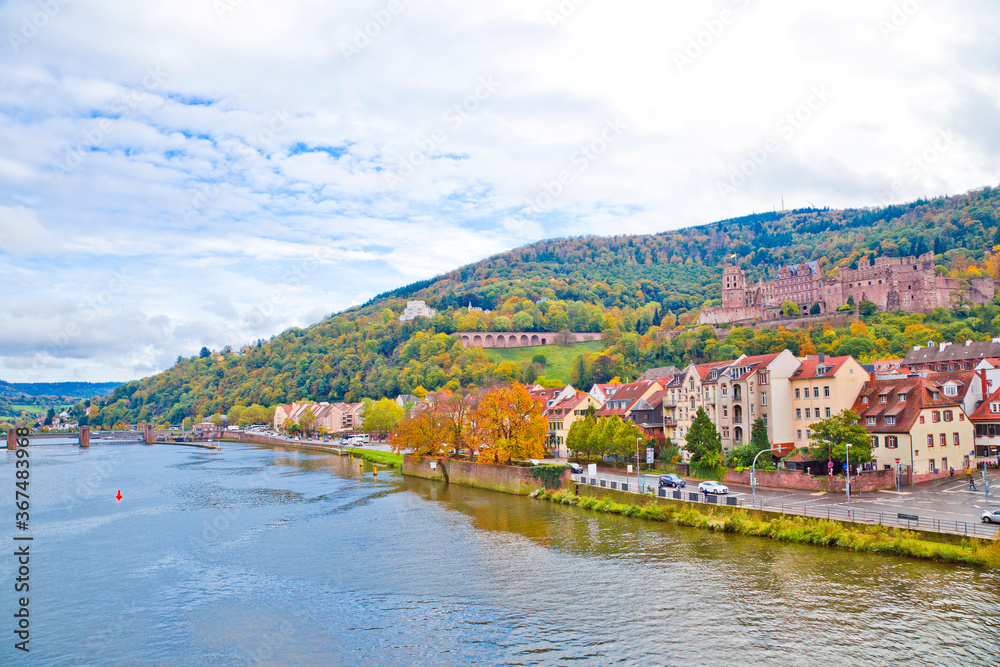 Cityscape of Heidelberg city, Germany.