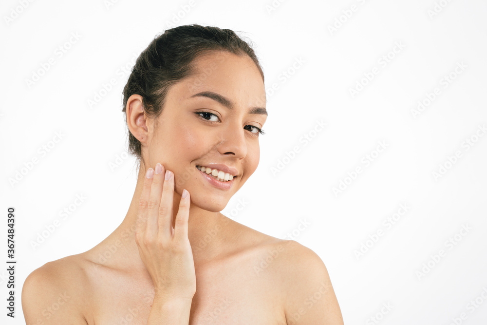 Woman cosmetic healthy skin natural tannded beauty Woman cosmetic healthy skin natural tannded beauty