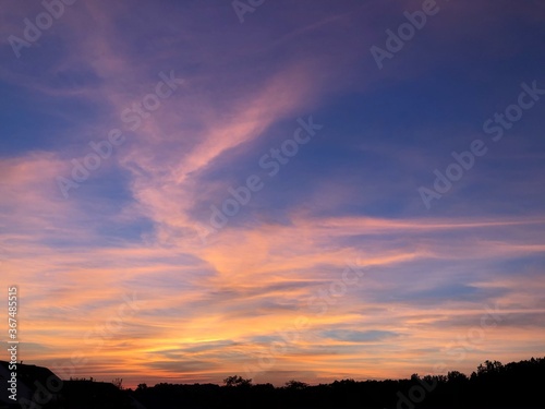 sunset purple