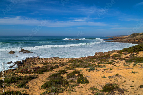 Atlantic rocky coast view