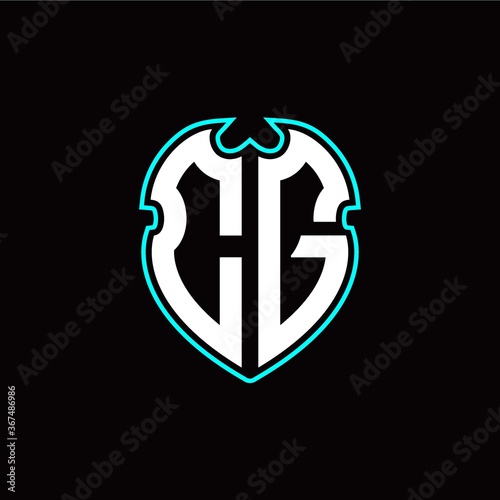 C G Initial logo design with a shield shape Free Download C G Initial logo design with a shield shape - GFXLoad