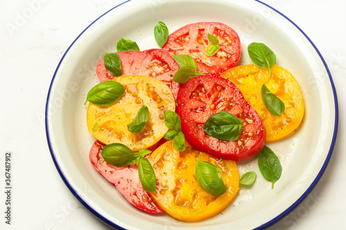salad with tomato and cucumber