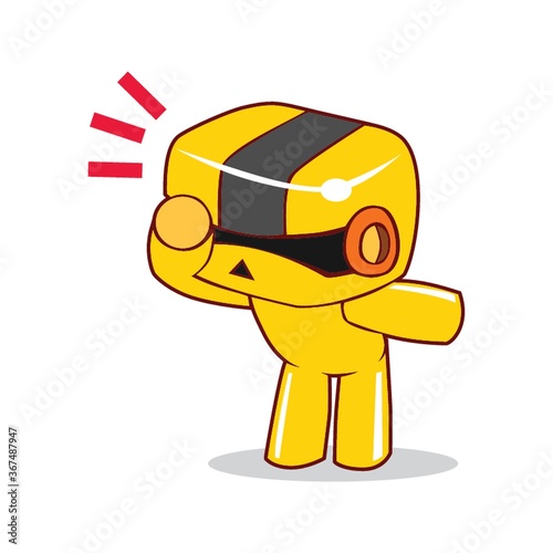 shocked robot