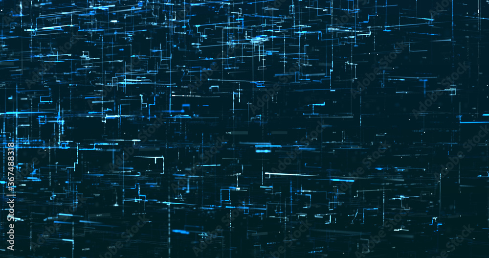 Abstract digital network data background, 3D rendering illustration Abstract digital network data background, 3D rendering illustration