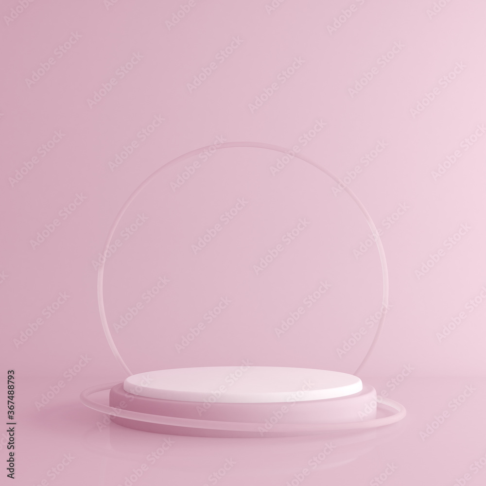 Abstract mock up of geometry podium, Minimal style. 3D rendering. Abstract mock up of geometry podium, Minimal style. 3D rendering.