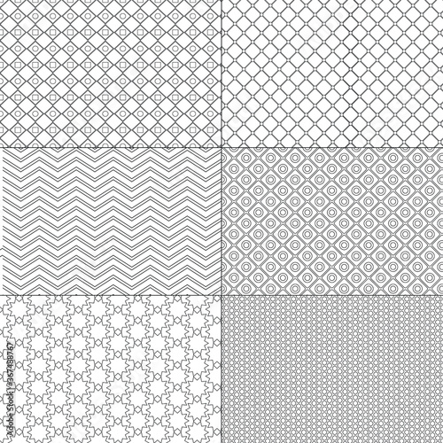 Vector set of minimal pattern. Geometric Line and shape design. Vector Illustrate.