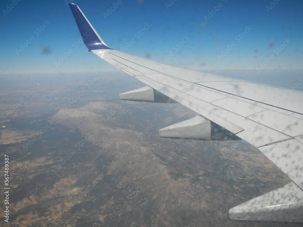 Obraz premium Im Flugzeug
