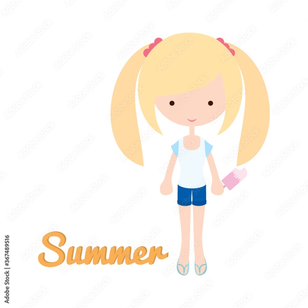girl's fashion in summer