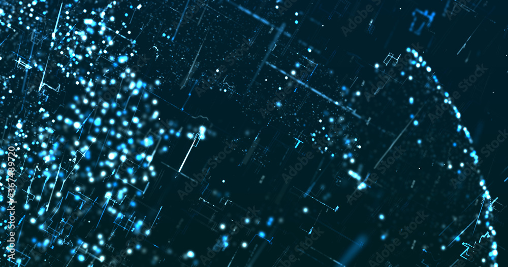 Abstract digital network data background, 3D rendering illustration Abstract digital network data background, 3D rendering illustration