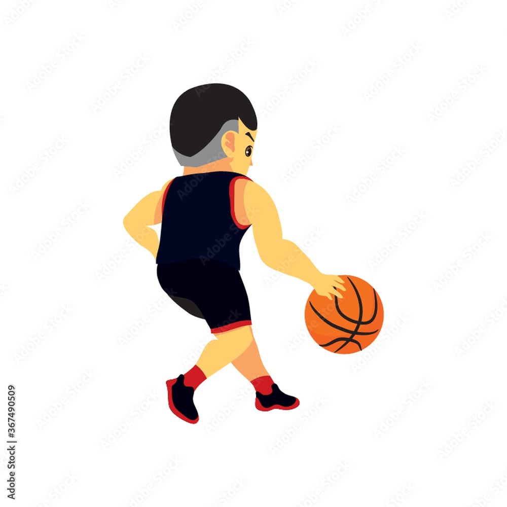 basket ball player in action