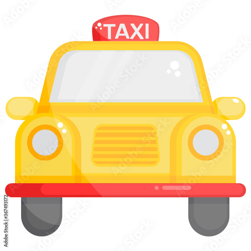 
Taxi flat icon design, local transport 
