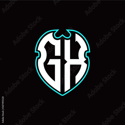 G X Initial logo design with a shield shape Free Download G X Initial logo design with a shield shape - GFXLoad