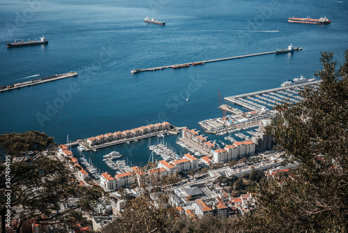 view of the port of Gibraltar 