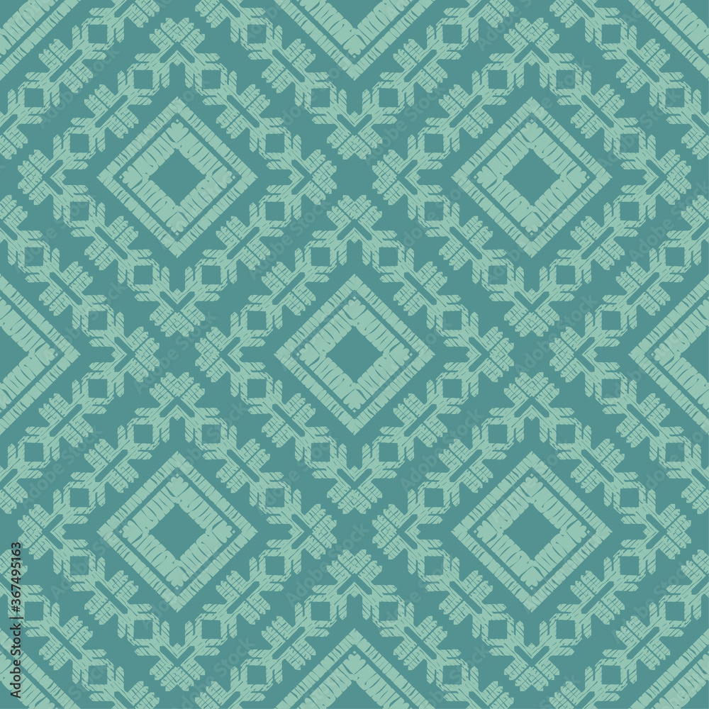 Mosaic with geometric shapes. Geometry. Seamless pattern. Design with manual hatching. Textile. Ethnic boho ornament. Vector illustration for web design or print. Mosaic with geometric shapes. Geometry. Seamless pattern. Design with manual hatching. Textile. Ethnic boho ornament. Vector illustration for web design or print.
