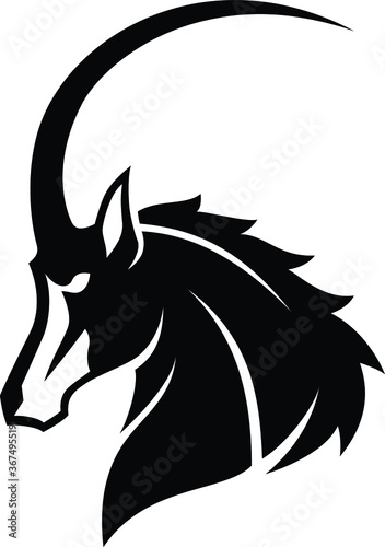 Simple Design of Sable Antelope photo