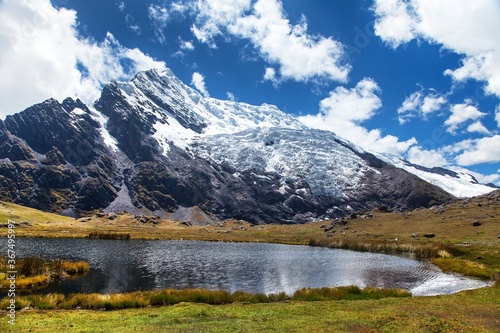 Ausangate Andes mountains in Peru near Cuzco city