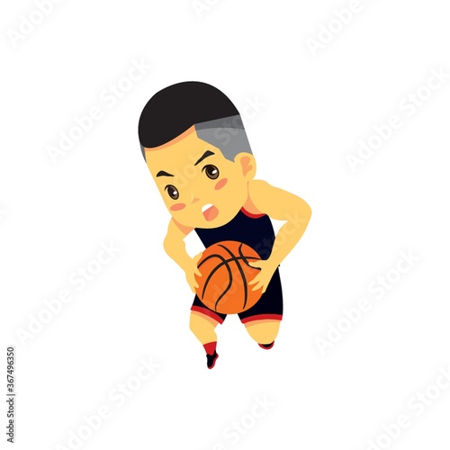 basket ball player in action