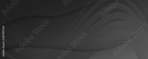 Black Digital Background. Fluid Abstract Layout. 